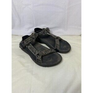 Teva Hurricane Aqua Sport Water Sandals Women’s 7 with 3 Point Adjustment Black